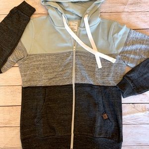NWT Sage & Gray Zip Up Jacket Hoodie